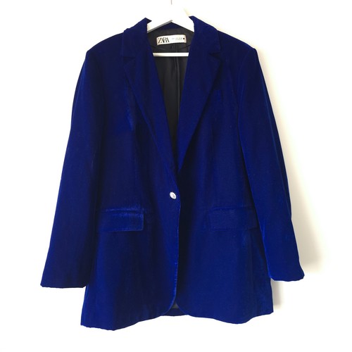 Zara ink blue velvet - ink,