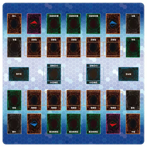 Playmat with zones - yu-gi-oh!,