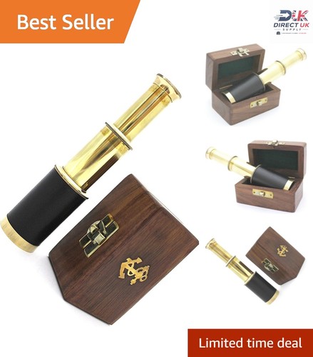 Classic brass pocket telescope - brass,