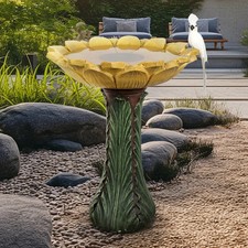 Bird Bath (Sunflower Pattern)