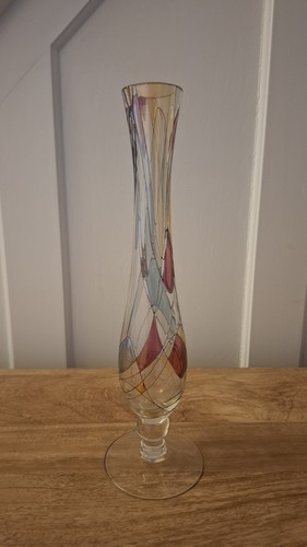 Lucka art glass vase stained - vase,
