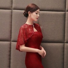 Bridal lace shrug bolero cape - shrug,
