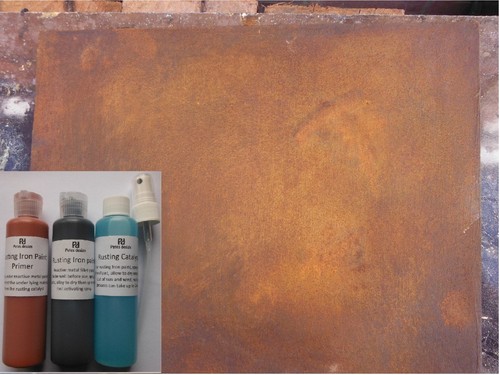Rusting iron paint - iron,