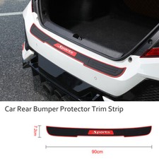 Car Accessories Door Sill Cover Scuff Plate Rear Rubber Bumper Guard Protector