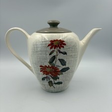 J&G Meakin Ceramic Floral Teapot Collectible Tableware Retro 1970s Vintage
