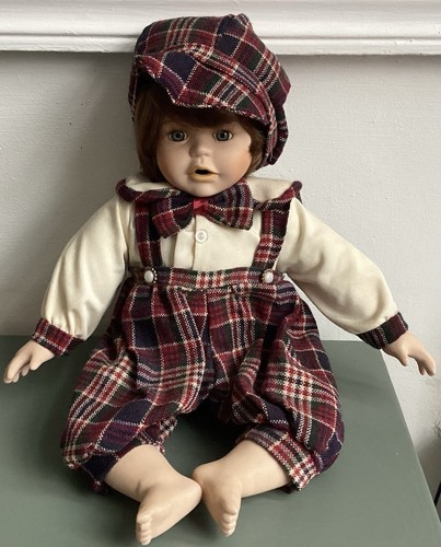 Porcelain baby boy doll - baby,