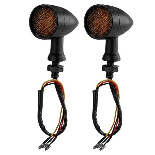 Chrome motorcycle bullet - 2x,