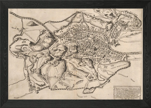 Speculum old map rome - speculum, of