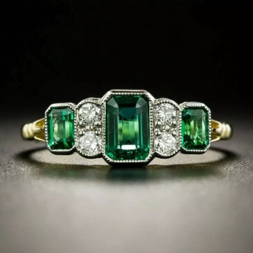 Emerald cut diamond - emerald,