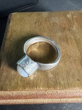 Medieval Silver Ring With Perl Metal Detecting Finds