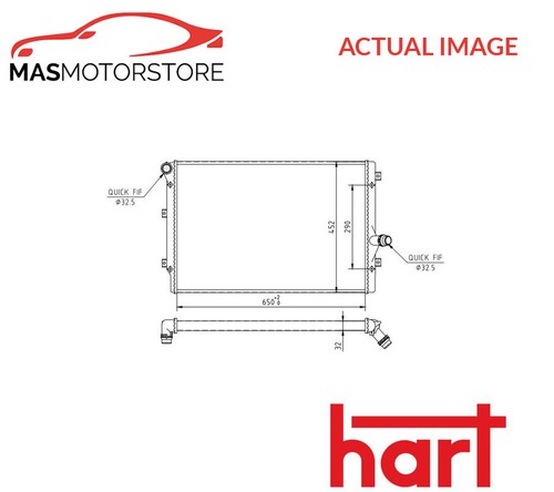Engine cooling radiator hart - engine,