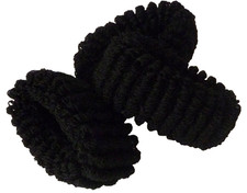 3 Black Thick Hair Elastic