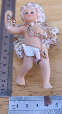 Vintage Resin Cherub Angel Christmas Ornaments. Free P&P mainland uk