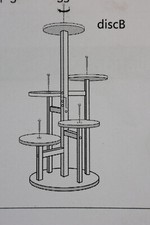 Plant Stand Pine Wood Burnt