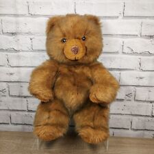 Mothercare Vintage Teddy Bear 15" Soft Toy Plush Baby Comforter Dark Brown 1980s