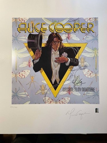 Alice cooper hand - hand, signed