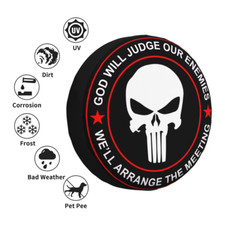 15" Punisher Skull Spare Wheel