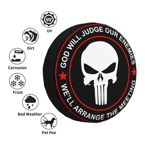 Punisher skull spare wheel - 15",