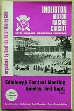 INGLISTON 3 Sep 1967 EDINBURGH FESTIVAL RACE MEETING Official Programme