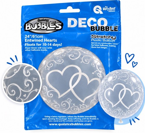 Qualatex entwined hearts - qualatex, 24”