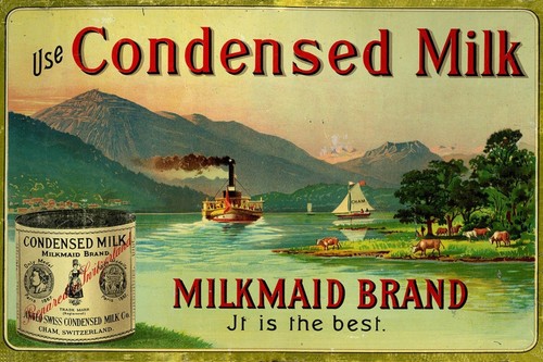 Condensed milk tin - condensed,