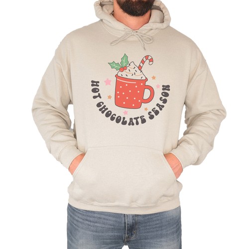 Cute hot chocolate mens hoodie - mens,