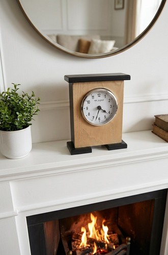 Widdop wooden mantle clock - wm,