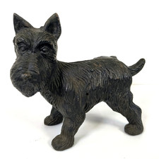 Scottie Dog Cocking Leg Cast Iron Heavy Garden Man Cave Shed Door Stop