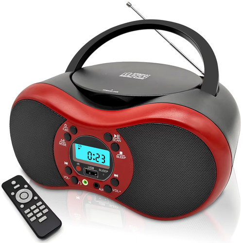 Portable boombox bluetooth - portable, cd