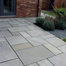 Indian sandstone patio - indian,