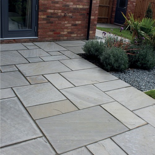 Indian sandstone patio - patio, 19m2