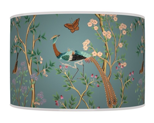 Pheasant birds tree - on, blue