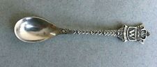 VINTAGE QUEEN WILHELMINA NETHERLANDS SILVER PLATED SPOON commemorative
