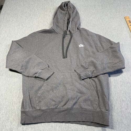 Nike hoodie men gray club - hoodie,