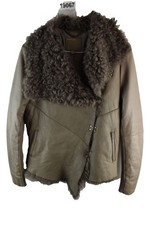 MUUBAA Beige Sheepskin Jacket size Uk 10 Womens Shearling Casual Outdoors