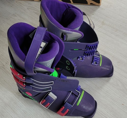 Retro purple tecnica ski - ski, boots