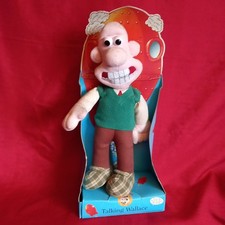RARE VINTAGE 'WALLACE & GROMIT' SOFT TOY, TALKING WALLACE ON ORIGINAL CARD/BOX