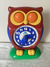 Vintage Owl Clock Early Learning Centre.  In V. G. Working Order and Condition .