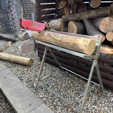 The Handy Saw Horse, Metal Support Log Holder, Chainsaw holder COLLECTION ONLY  