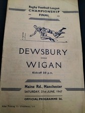 1947 RUGBY LEAGUE CHAMPIONSHIP