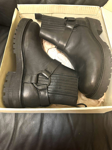 Allsaints men black leather - men's,