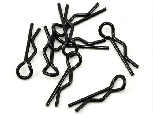 50x black body shell pins - rc,