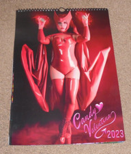 Candy Valentina Cosplay A3 Calendar 2023 Sexy Curvy Girl Latex Used