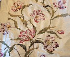 COLFAX AND FOWLER SILK TULIP EMBROIDERED CURTAINS pair each width 58cm x 114cm
