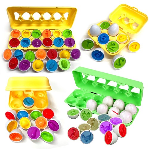 Baby matching eggs colour - baby,