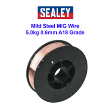 Sealey MIG/777706 Mild Steel MIG Wire 5.0kg 0.6mm A18 Grade