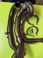 2010 Ducati 848 Evo Downpipes Exhaust Manifold Headers System NO SPRINGSorCLAMPS