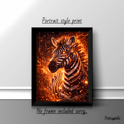 Zebra wildlife animals neon - zebra, 3d