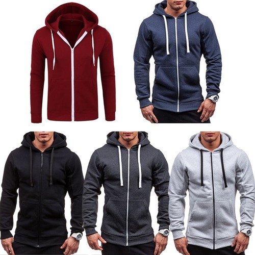 Mens plain fleece zip top - mens,