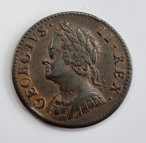 1754 george farthing coin - 1754,